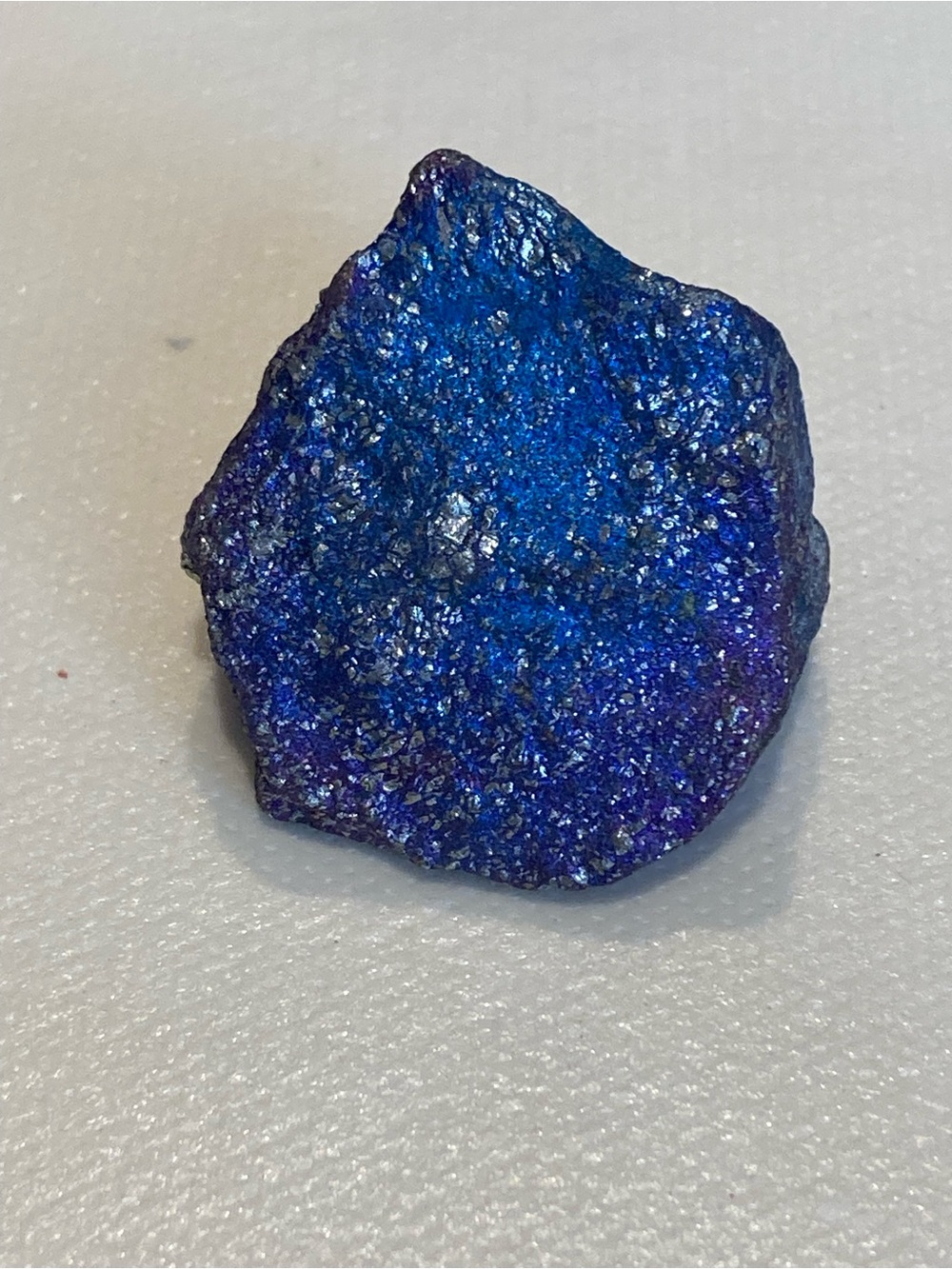 Peacock Ore Iridescent Blue Decorative Accent Stone - Home Accents